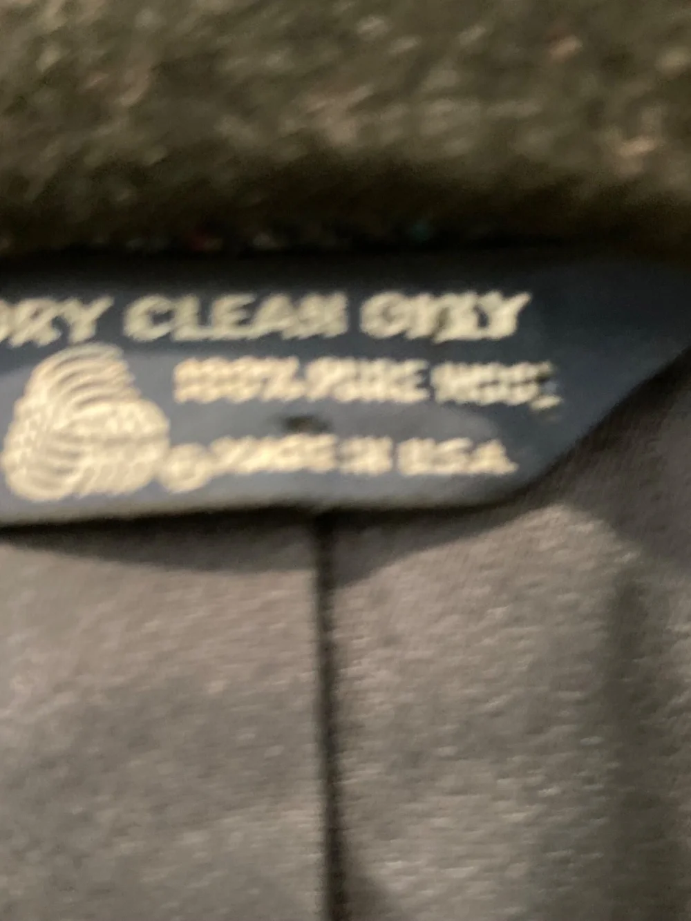 Vintage Kuppenheimer Charcoal Gray Wool Suit Jacket Sport Coat Blazer Men's Size - Picture 4 of 12